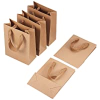 PandaHall 10Pcs Rectangular Brown Kraft Paper Bags 16x12x5.7cm Bolsas de Regalo de Burlywood Bolsa de Compras al por…